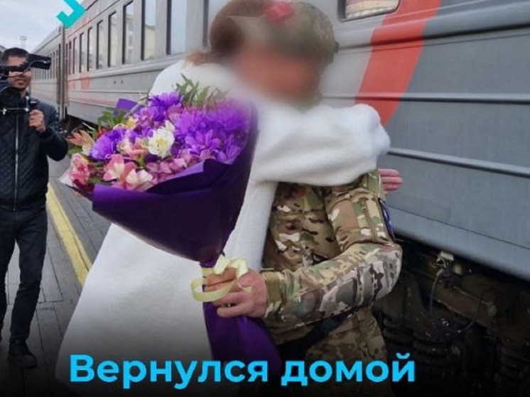 Доброволец Путин В. В. вернулся с фронта домой в Аксарку