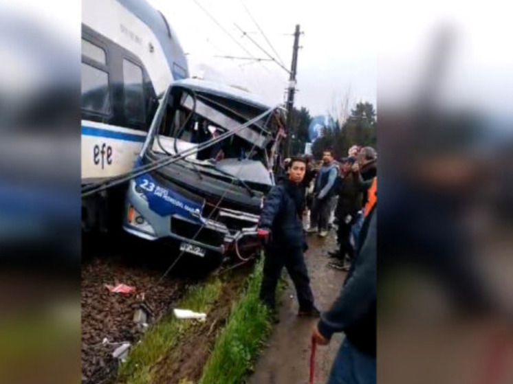 Семь человек погибли при столкновении автобуса с поездом в Чили