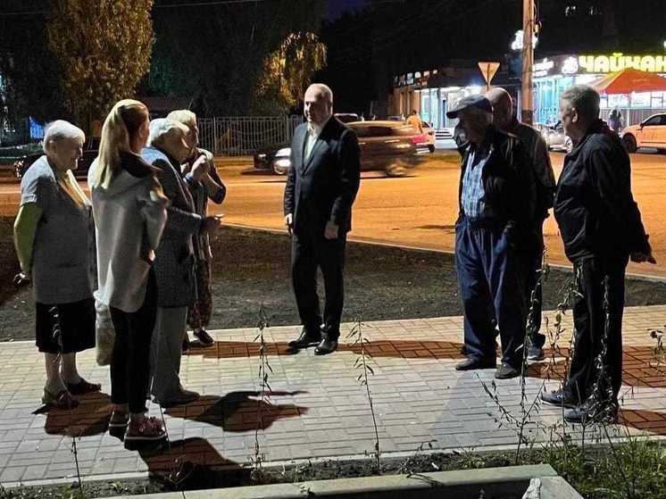 На бульваре Энтузиастов в Тамбове включили фонари