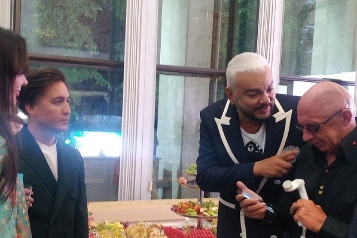 Kirkorov and Malysheva "lit up" at a reception at the Uzbek embassy