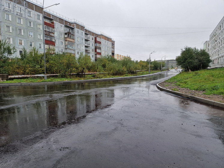 Рабочие завершили благоустройство проезда на улице Заречной в Видяево