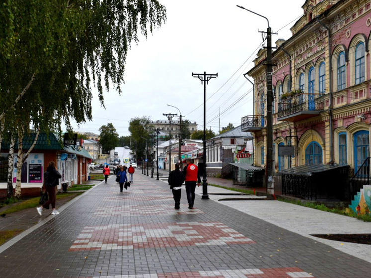 В Кунгуре замостили новую Театральную площадь и пешеходный бульвар