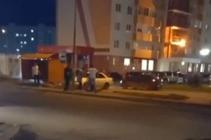 В Новосибирске появилось видео драки на улице Дмитрия Шмонина