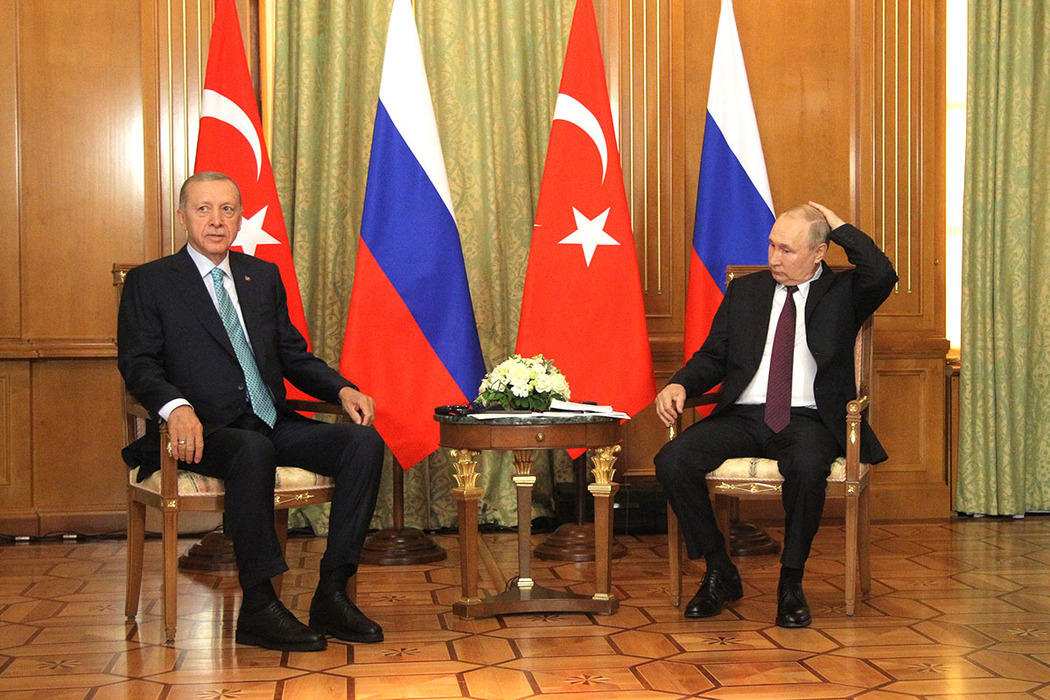 Emotions of Putin and Erdogan at the talks in Sochi: footage from the presidential residence