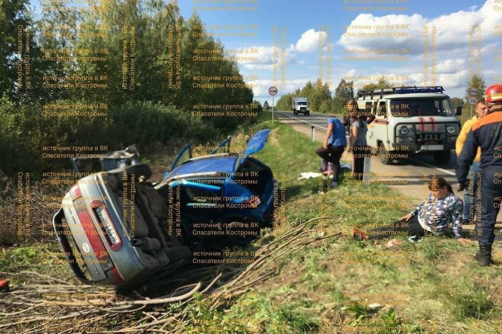 Крутой “замес”: в аварии под Костромой  пострадали восемь человек, в их числе – ребенок