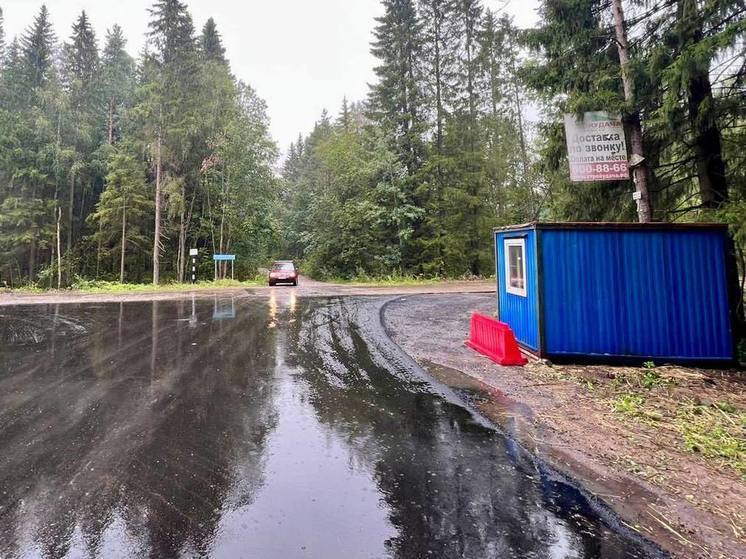 Дорожники поставили пост на въезде в Тайвань