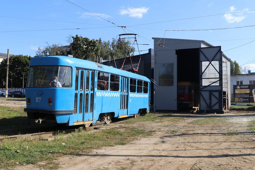В Курске запустили пункт временного досмотра и обслуживания трамваев