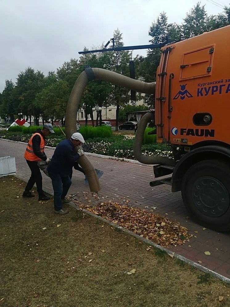 В Йошкар-Оле началась уборка улиц от осенней листвы