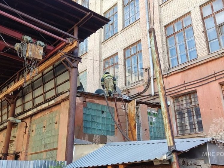 В Саратове 7 сентября горел Полиграфкомбинат
