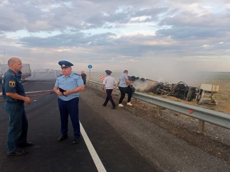 В Астраханской области заживо сгорел водитель ГАЗели