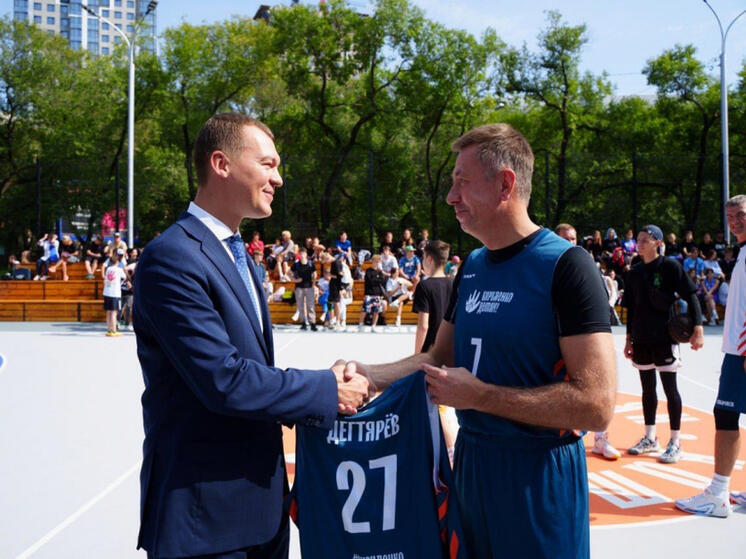 Центр уличного баскетбола открылся в Хабаровске