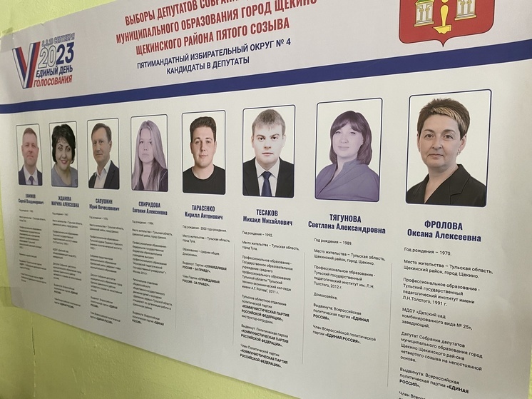 Более 1,4 тысячи кандидатов участвуют в выборах в Тульской области