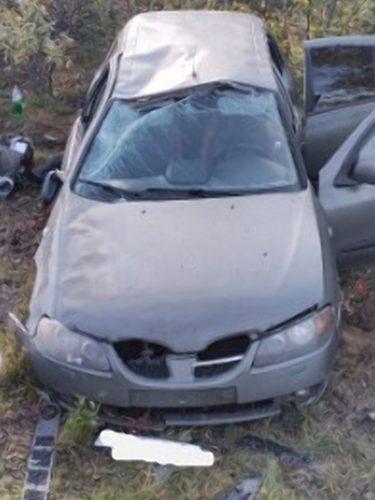 В Кольском районе Nissan Almera вылетел с дороги в кювет: пострадавших нет