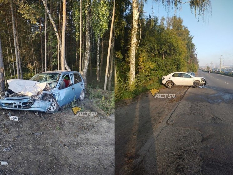 В Новосибирске женщина пострадала при столкновении двух автомобилей