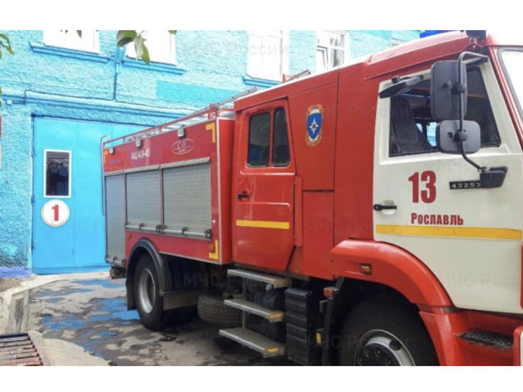 В Рославле произошло возгорание дачного дома