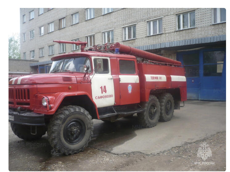 В Сафоново сгорела баня