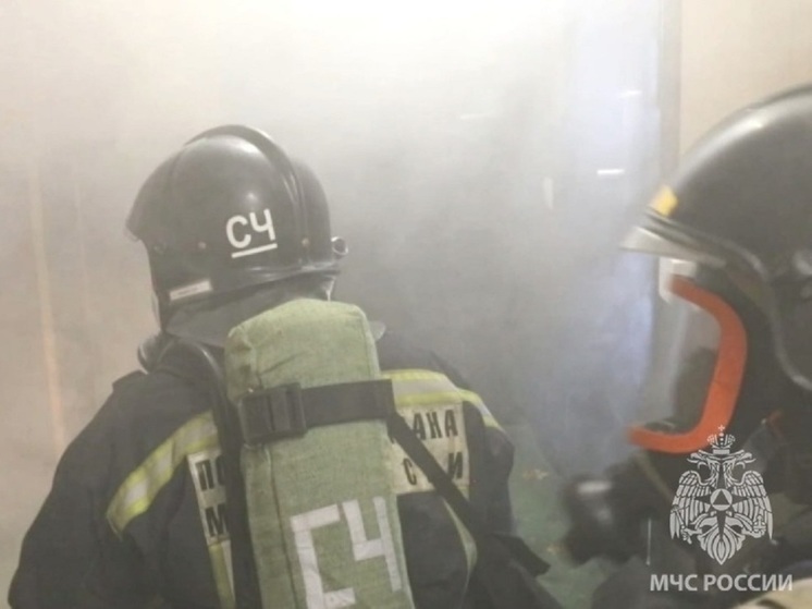 Трех взрослых и пять детей спасли из горевшего дома в Чите