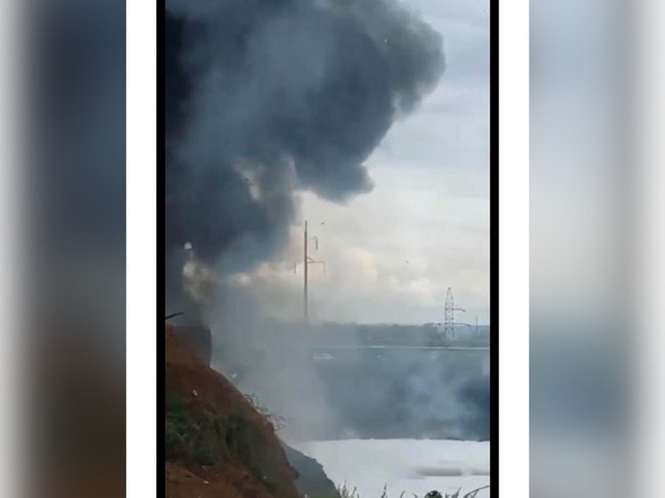 Крупный пожар в Салавате: загорелась мазутная яма