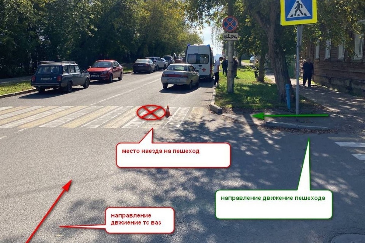 Костромские ДТП: водитель ВАЗа сбил девушку на пешеходном переходе
