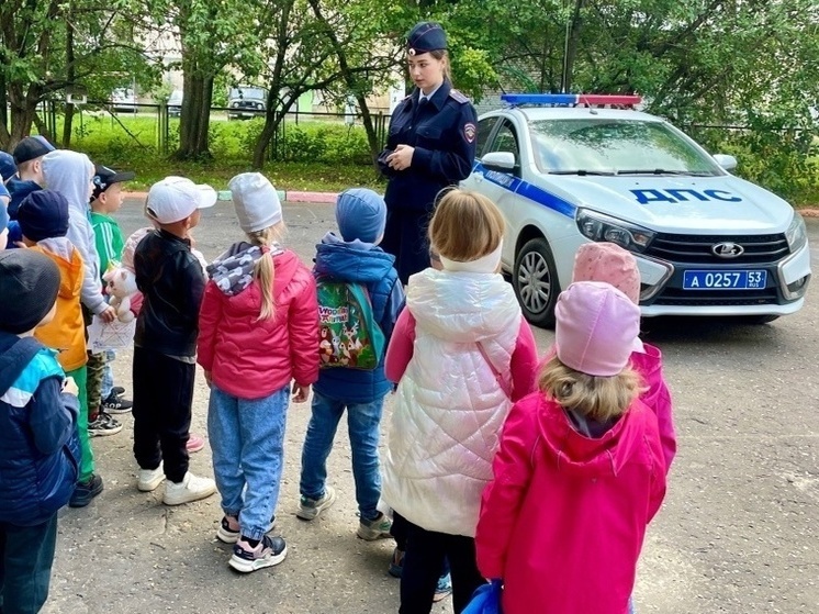 Сотрудники ГИБДД провели для новгородских детей уроки ранней профориентации