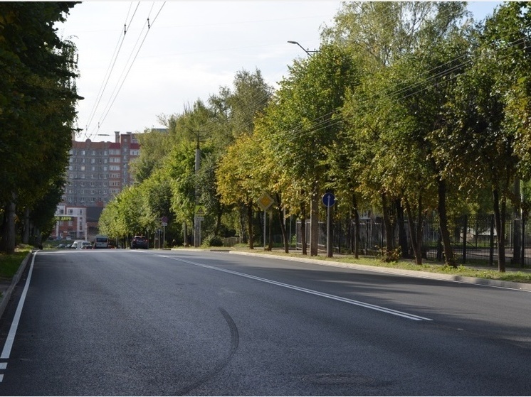 Ремонт улицы Румянцева в Смоленске завершен