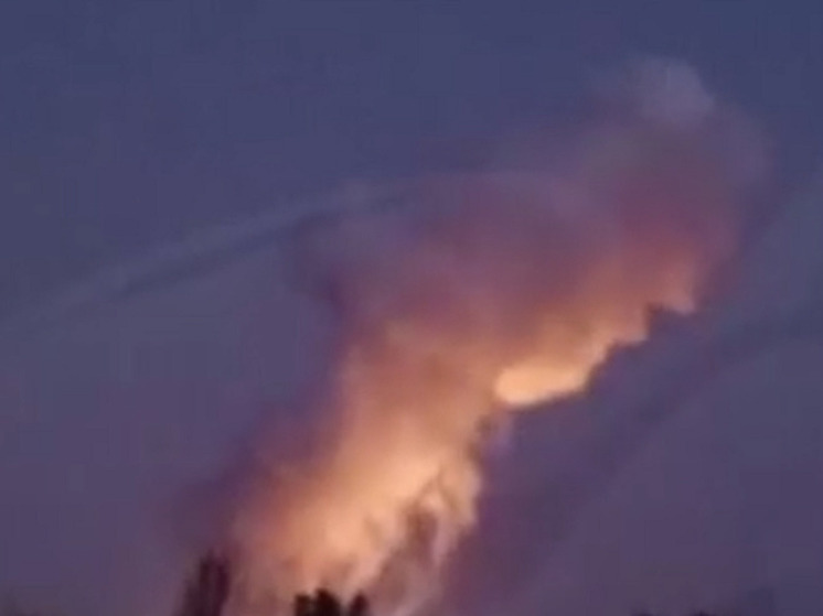 A video has appeared of the consequences of the explosion in the vicinity of Evpatoria