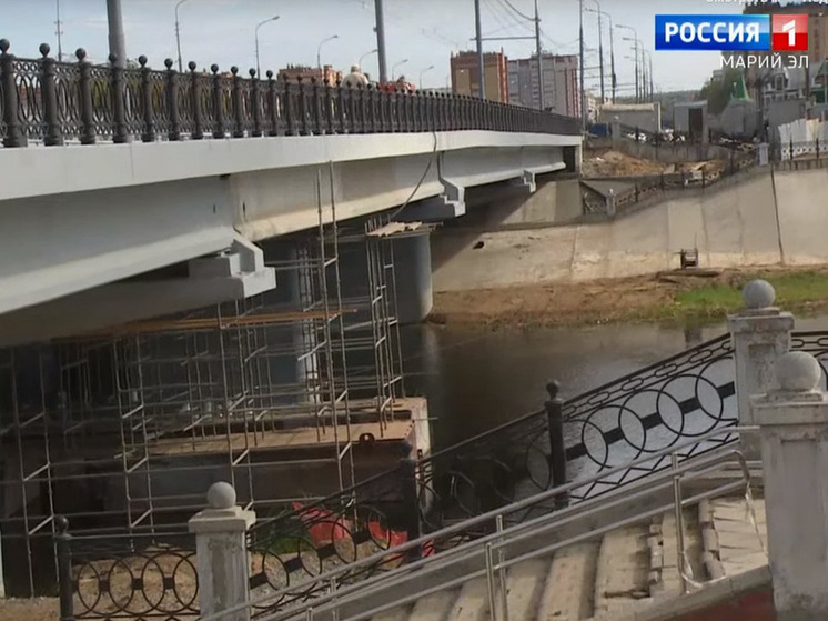 В Йошкар-Оле продолжаются ремонтные работы под Вознесенским мостом