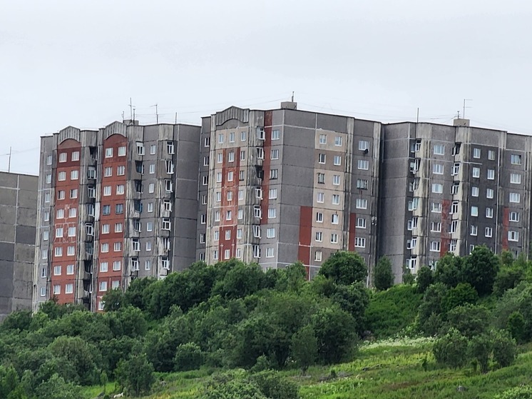 В Мурманске в доме на улице Гагарина устранили протечку кровли