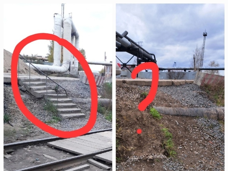 И.о. мэра Петрозаводска объяснила, почему в Рыбке убрали переход через ж/д пути