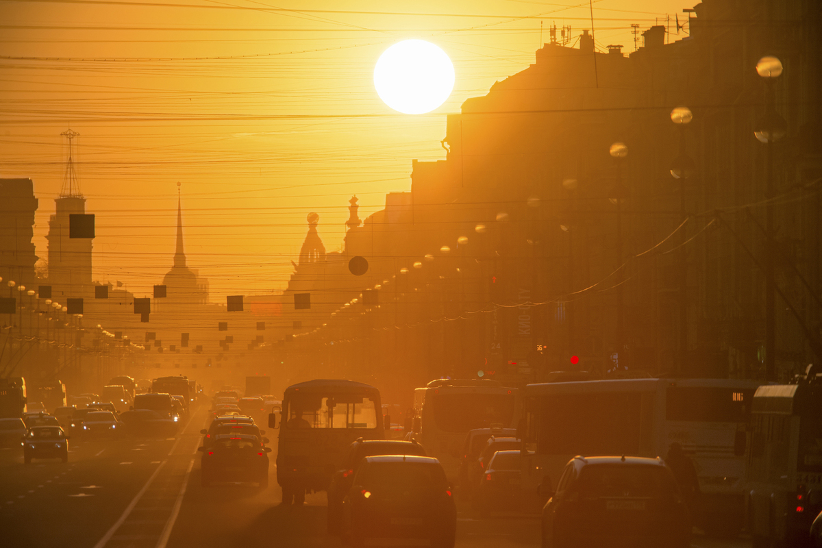 Жаркий сентябрь в Петербурге