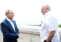Российский президент Владимир Путин проводит в Сочи переговоры со своим белорусским коллегой, президентом Республики Беларусь Александром Лукашенко