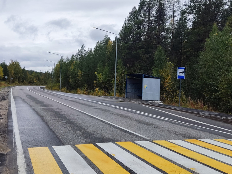 На дорогах Полярнозоринского района завершили установку новой линии освещения
