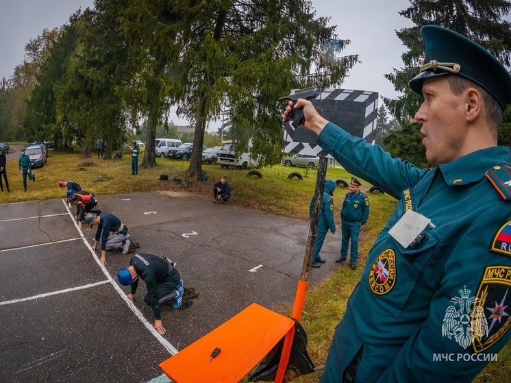 Смоленские пожарные соревновались в спортивных состязаниях
