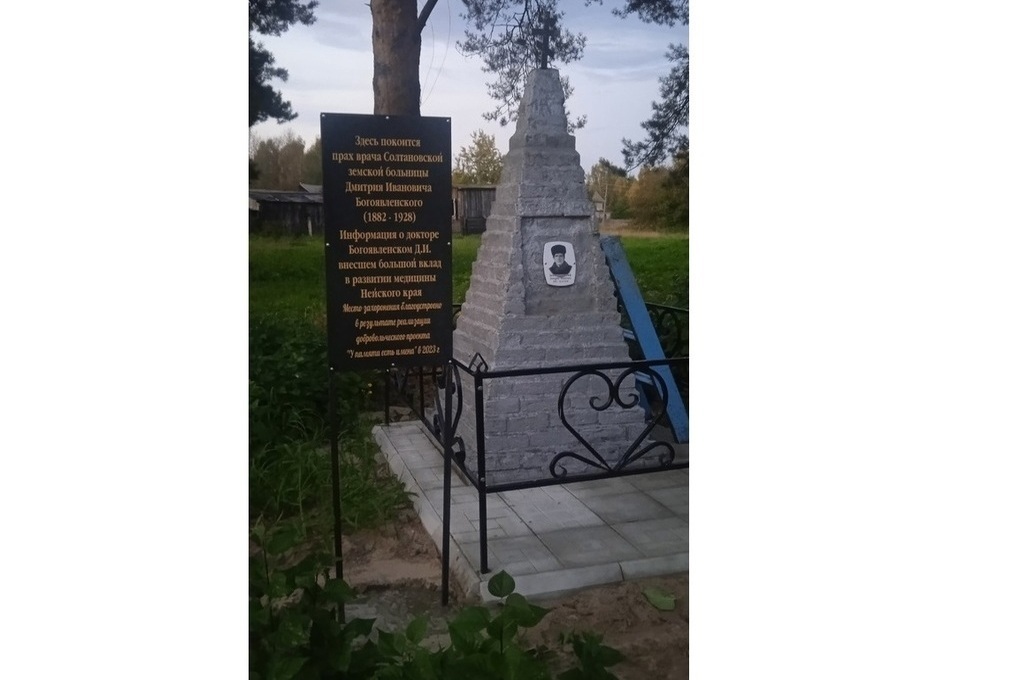 Костромские активисты привели в порядок памятник земскому доктору