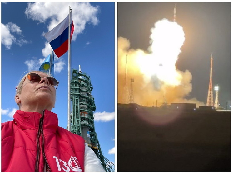 Вице-мэр Терешкова показала видео с запуском ракеты с символикой Новосибирска с Байконура