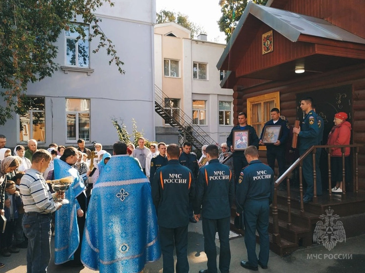 В храме пожарной части в Иванове прошёл молебен небесной покровительнице пожарных