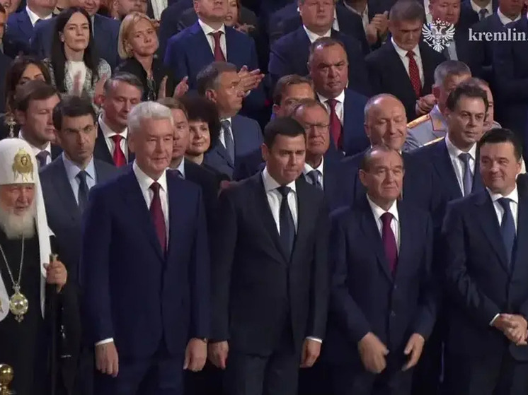 На инаугурацию Собянина приехал Владимир Путин