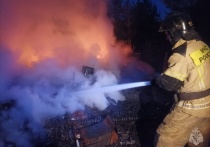 Утром 18 сентября в садоводстве «Швейник-1» в окрестностях Бийска загорелся деревянный садовый домик