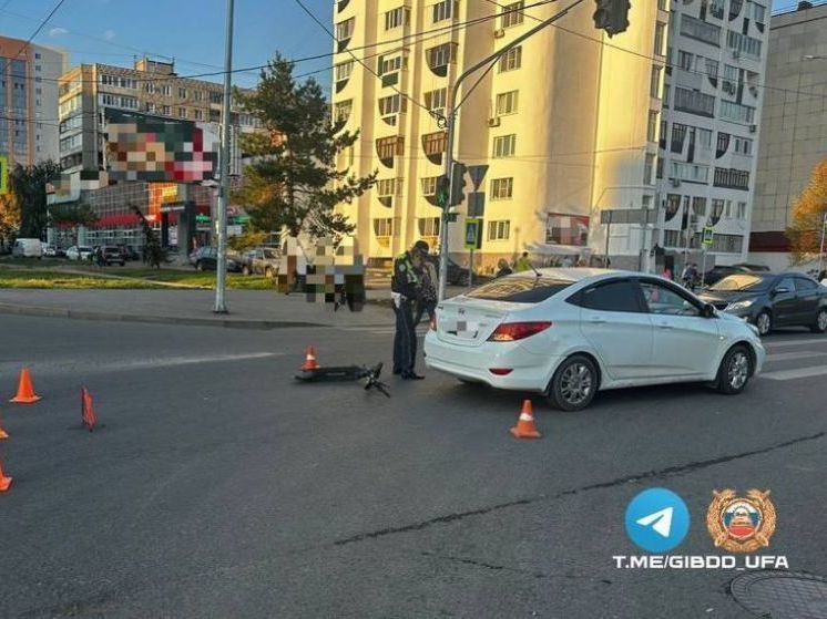 15-летний мальчик на электросамокате попал под машину в Уфе