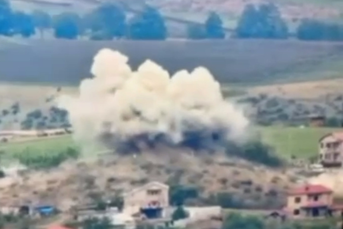 Video of Azerbaijani strikes on Nagorno-Karabakh appears