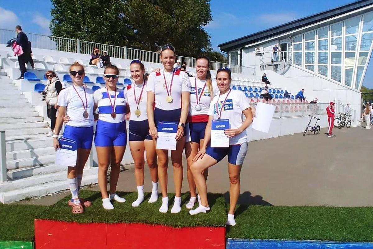 Gold and silver at the Russian Rowing Championship near Moscow