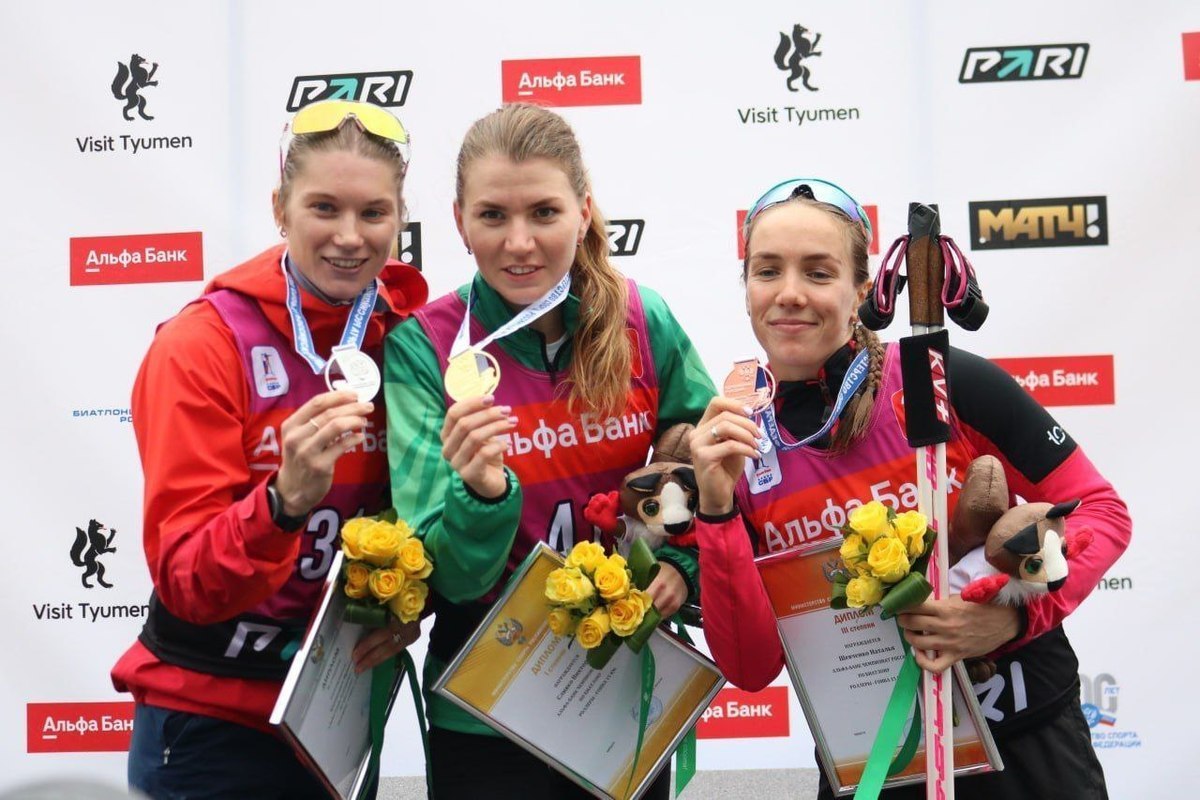 A biathlete from the Tyumen team won gold in the 15 km individual race