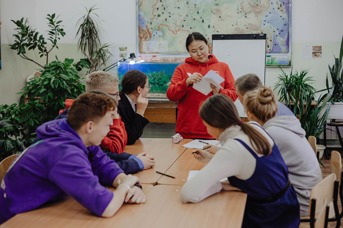 В школе 200 учеников. Школа в более Забайкальский край %3.