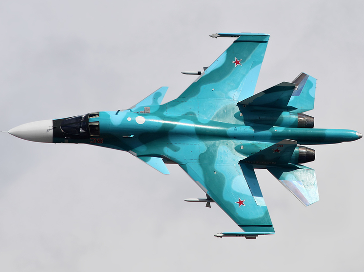 В Воронежской области упал истребитель Су-34