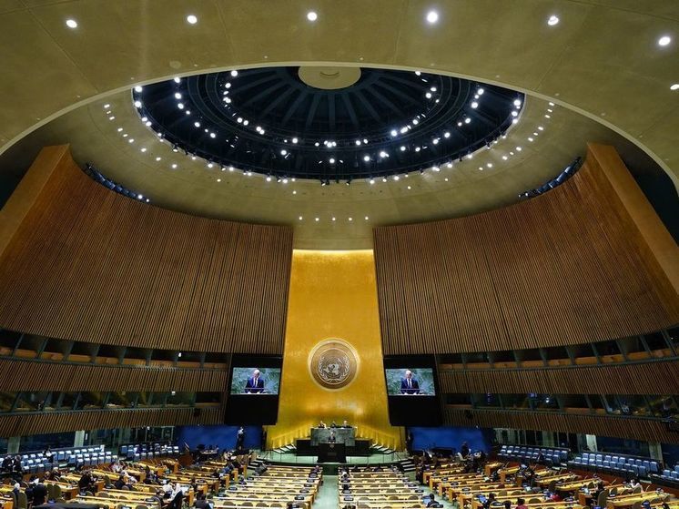 Bild: Шольцу пришлось выступать перед полупустым залом на Генассамблее ООН