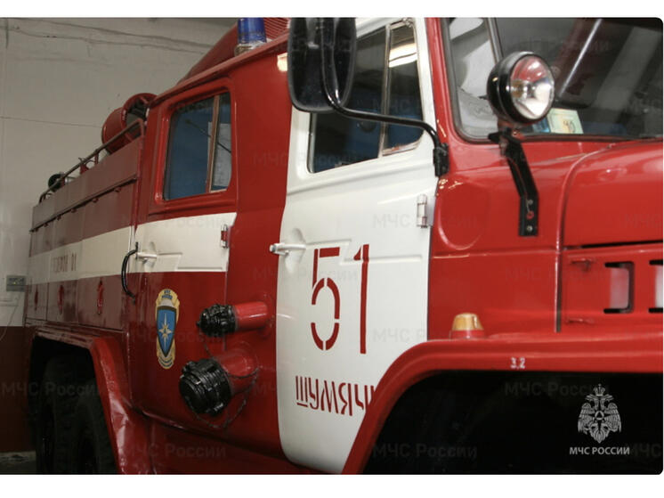 В Шумячском районе произошло возгорание дома и сарая