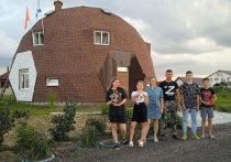 Круглый дом построила многодетная семья из Зарайска по собственному проекту