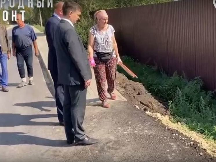 В Орле на улице Новой сделали съезды не ко всем домам