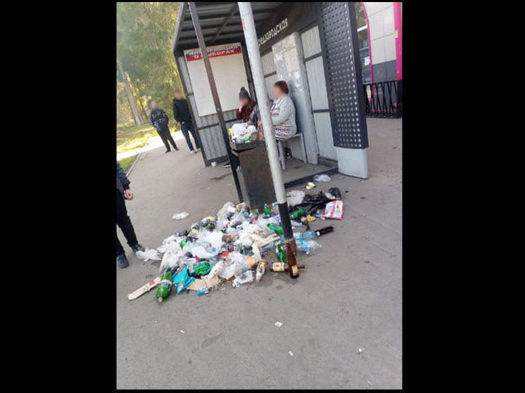 Гора мусора в общественном месте возмутила кемеровчан