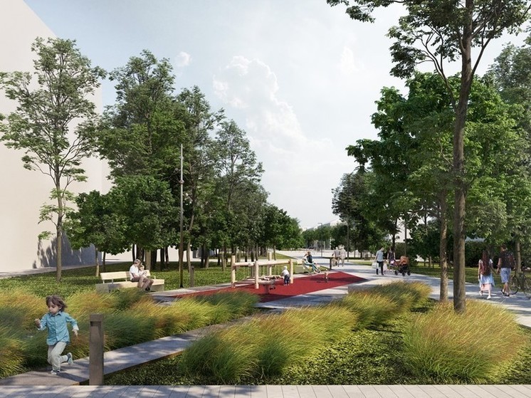 На Орловщине активно продвигается благоустройство Октябрьского бульвара